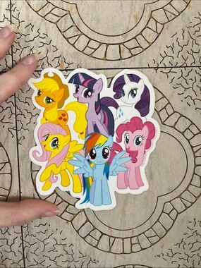 My Little Pony Group Sticker - Colorful Pony Characters